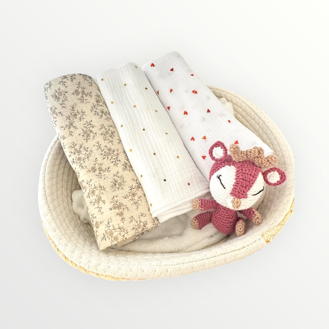 Lot de 3 langes - Collection « Tendresse »