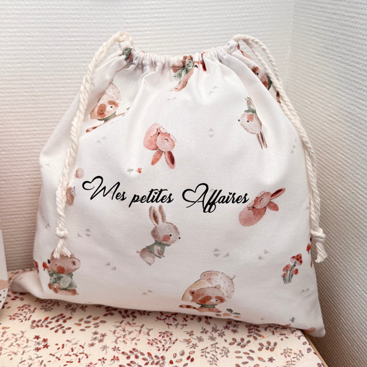 Sac première tenue & rechange personnalisé